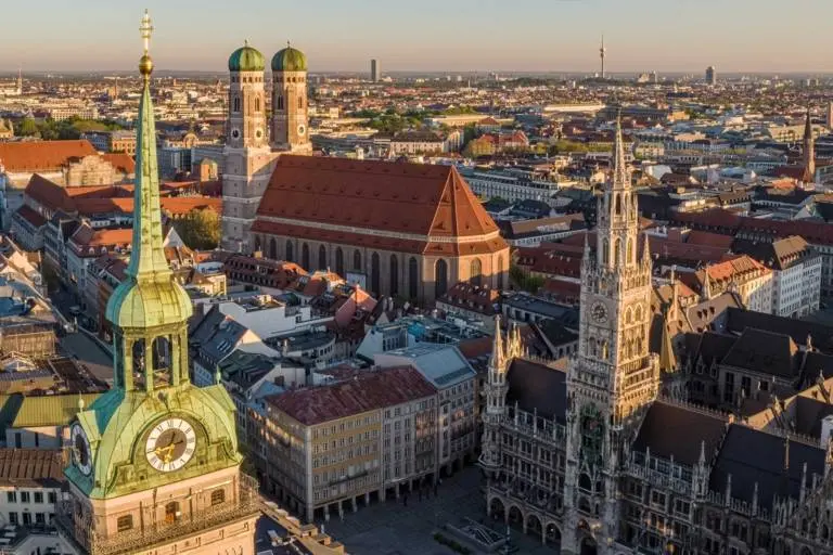 BMW M and Porsche cars on the streets of Munich