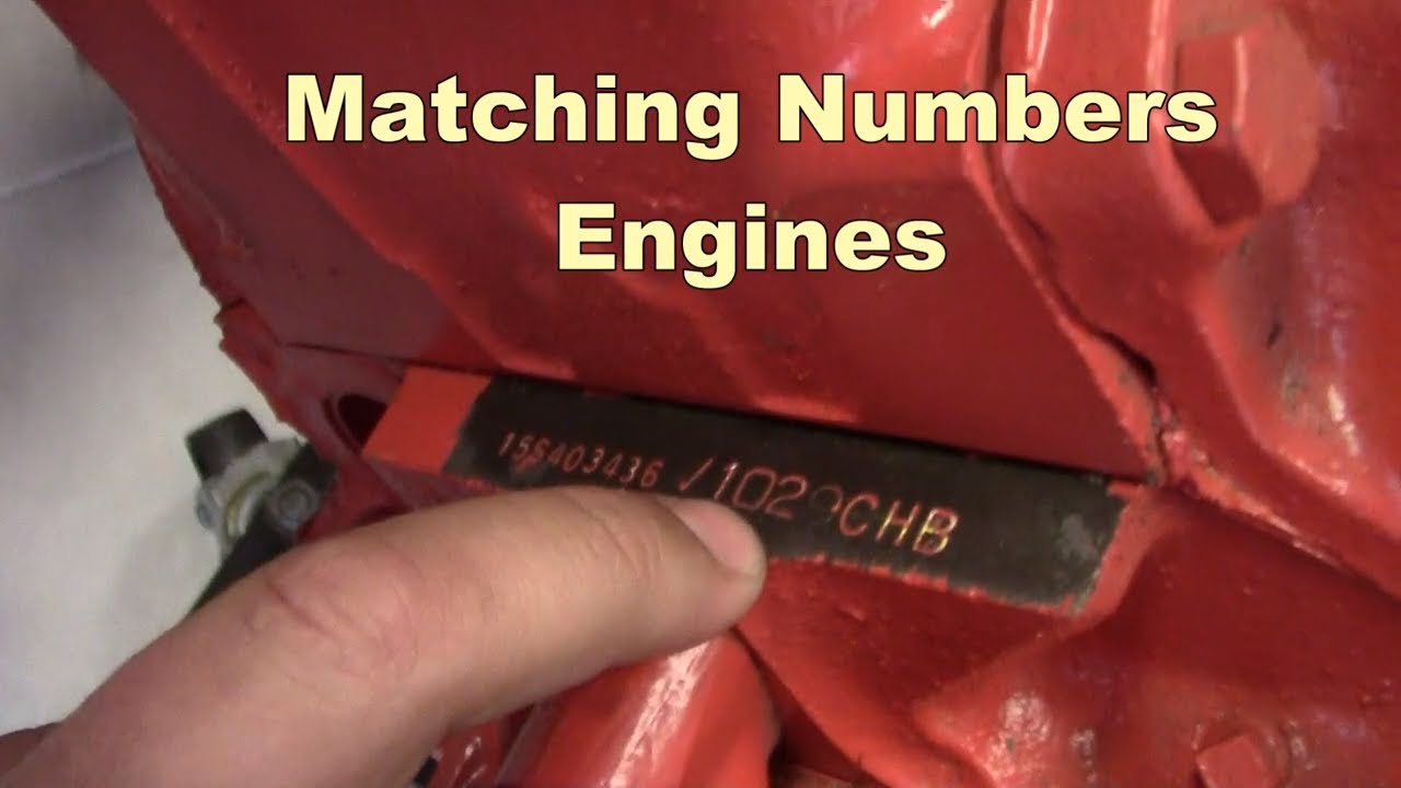 Why Numbers Matching Engines Are Car Culture's Holy Grail